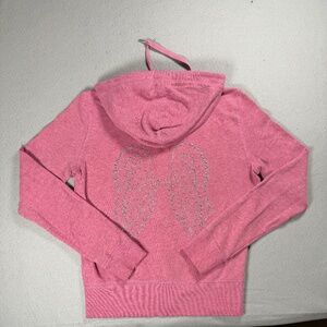 Pink Victoria's Secret Y2K Vintage Women’s zip up hoodie